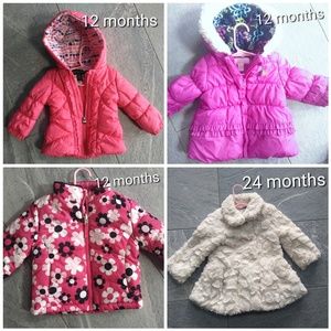 Toddler Girl Winter Jackets-40 each